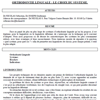 Article choix du système